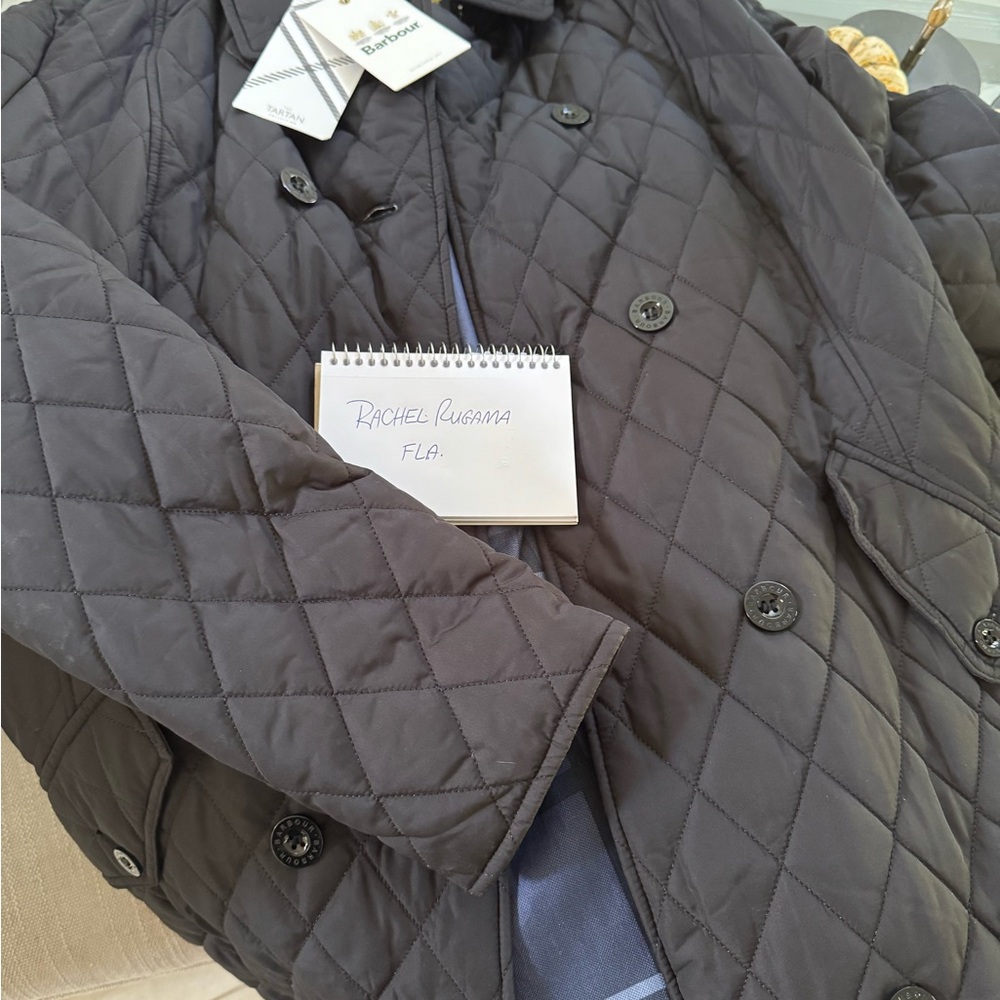 Barbour Charcoal Quilted Coat